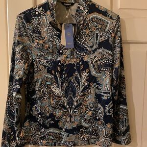 Desigual Multicolor Paisley Long Sleeve Top